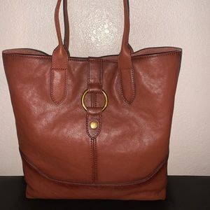 NWT Frye Ring Cognac Leather Tote